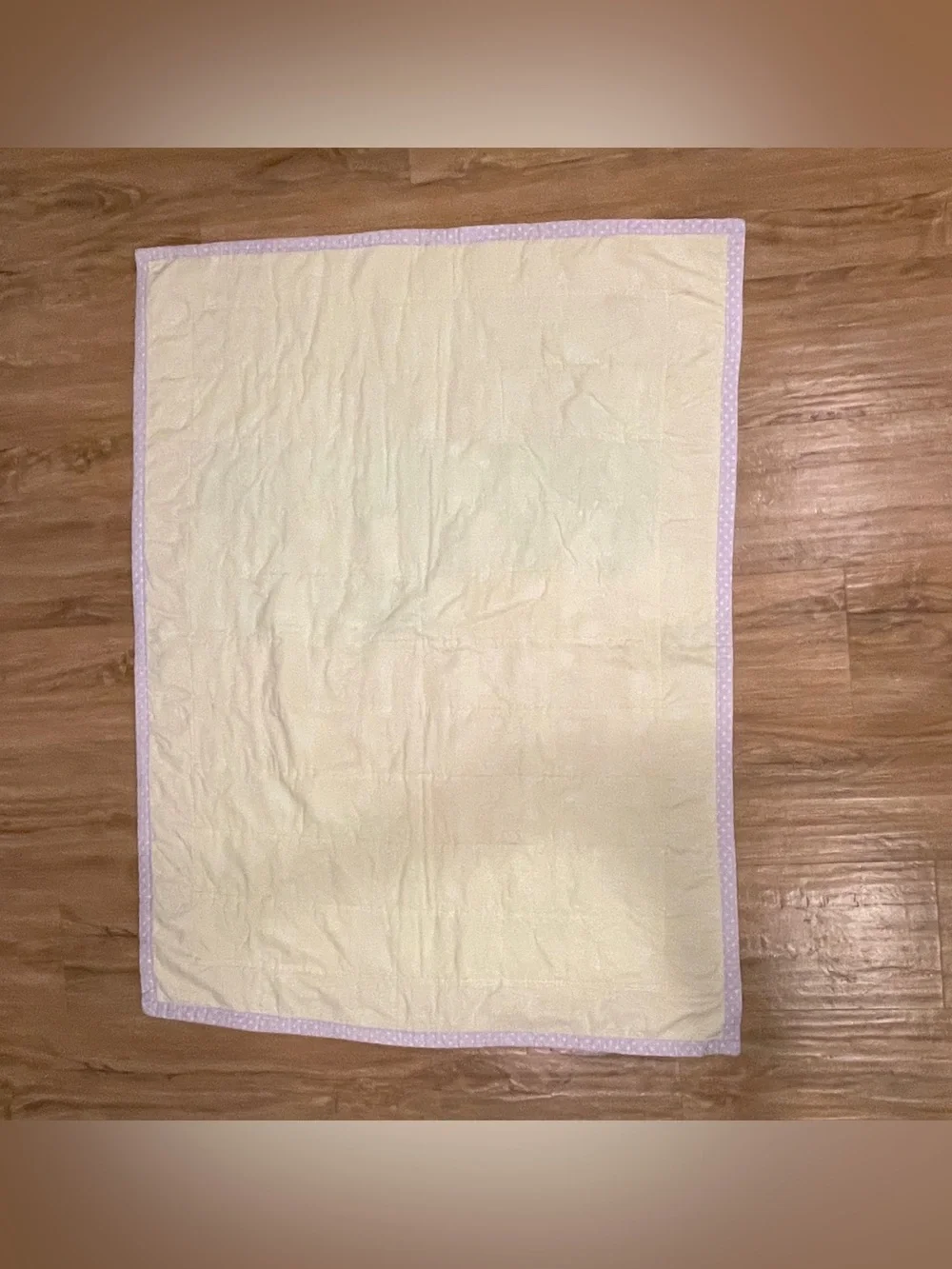 Vintage Baby Quilt • 33 X 43 inch • Pastels 1990s • OOAK Handmade